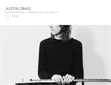 Tablet Screenshot of justincraigmusic.com